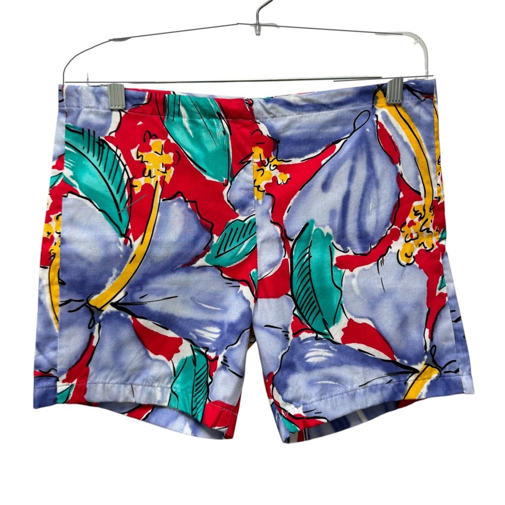 Deadstock Vintage Original Jams World Shorts Hibiscus Flower Floral